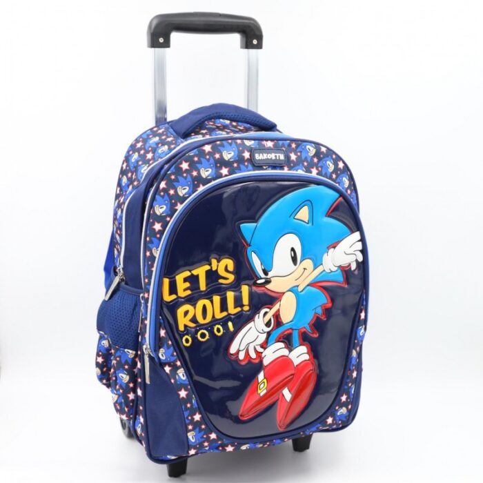 103388756_68a83f5f18024 حقيبة مدرسية عجل بتصميم سونيكا حجم 16 انش لون أزرق - الصورة 1