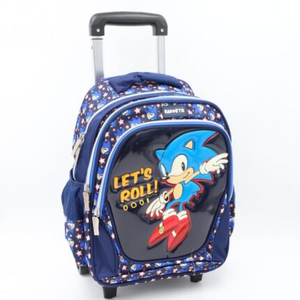 حقيبة مدرسية عجل حجم 14 انش لون أزرق