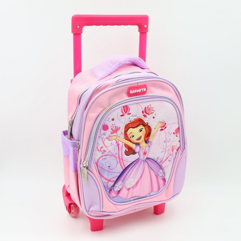 ⁦حقيبة مدرسية عجل بتصميم صزفيا حجم 12 انش لون بنفسجي⁩ - الصورة ⁦1⁩