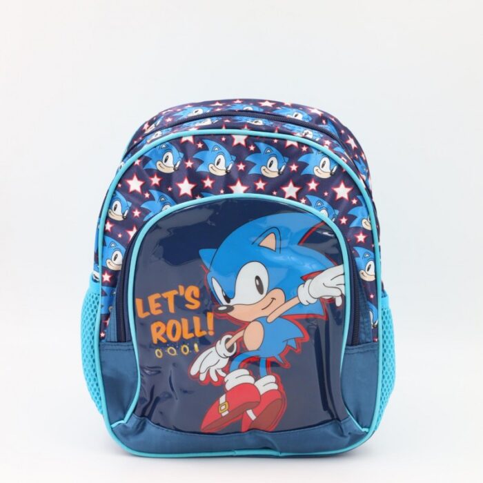 ⁦حقيبة مدرسية حجم 12 انش لون أزرق⁩ - الصورة ⁦2⁩