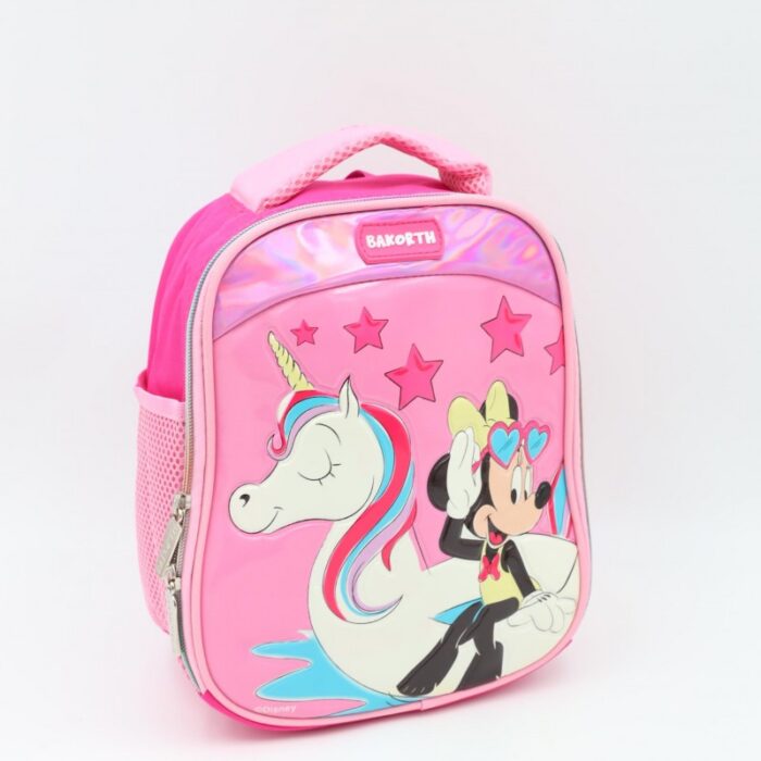 103388805_68a83f9ff415a شنطة لانش بوكس بتصميم يونيكورن حجم 14 انش لون زهري - الصورة 1