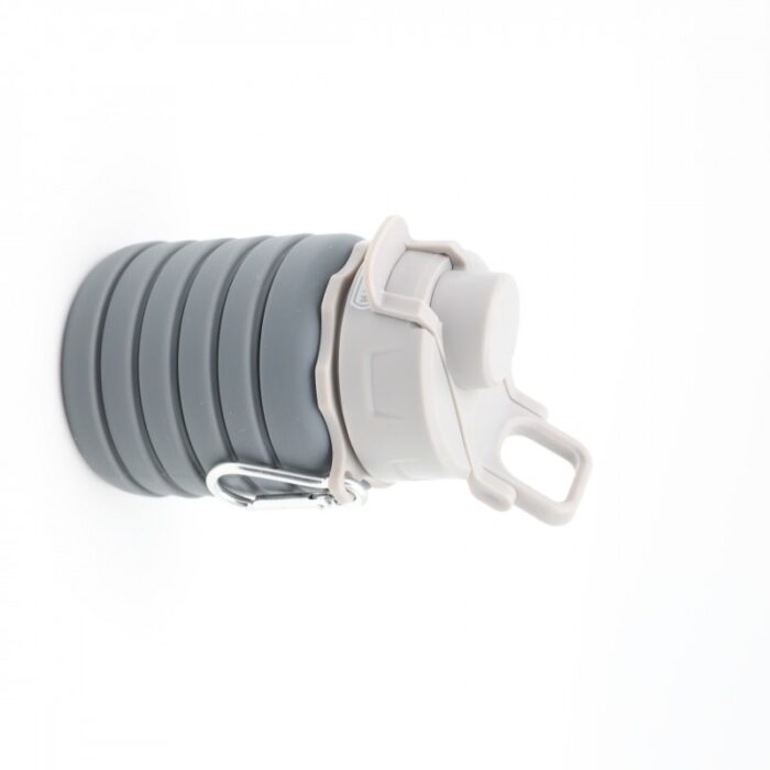 ⁦مطرة ماء سيلكون قابلة للتمدد لون رمادي⁩ - الصورة ⁦2⁩