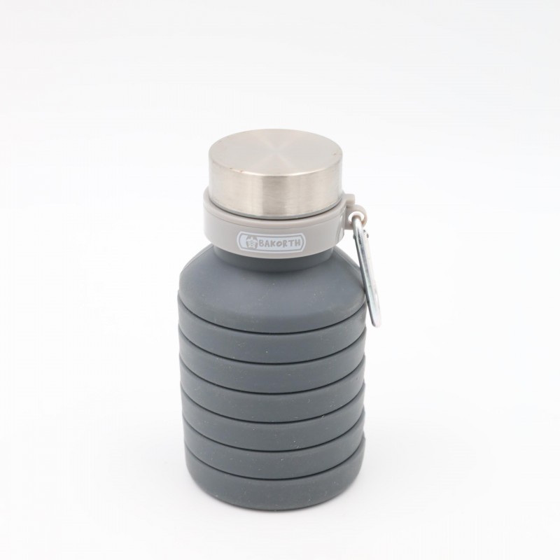 ⁦مطرة ماء سيلكون قابلة للتمدد لون رمادي⁩ - الصورة ⁦1⁩