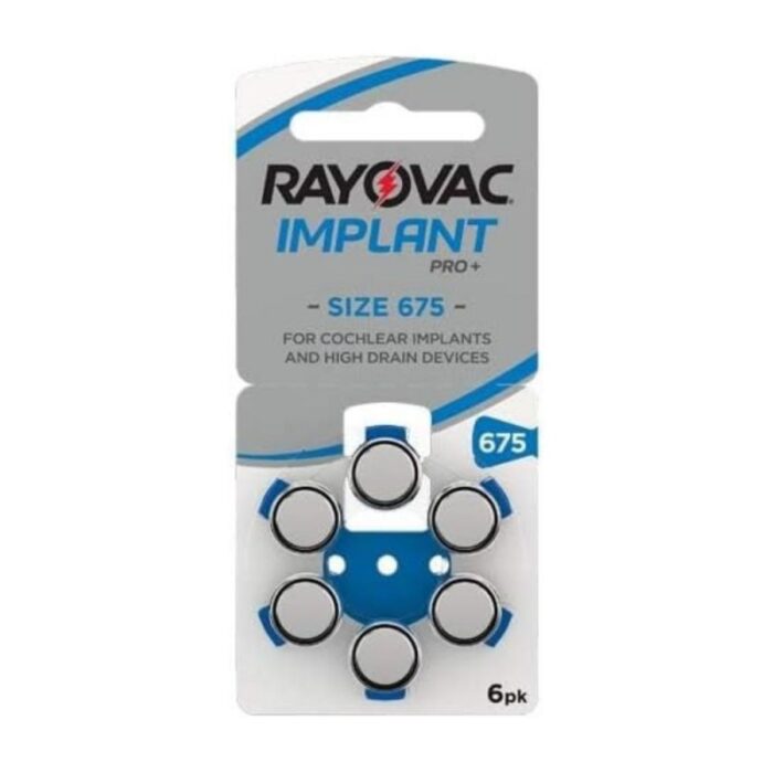 103388837_68aa293468d25 بطاريات القوقعة للسماعات رايوفاك - 675 (60 بطارية) 1.45 فولت RAYOVAC Implant Pro plus - الصورة 1