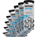 ⁦بطاريات القوقعة للسماعات رايوفاك - 675 (60 بطارية) 1.45 فولت RAYOVAC Implant Pro plus⁩ - الصورة ⁦2⁩