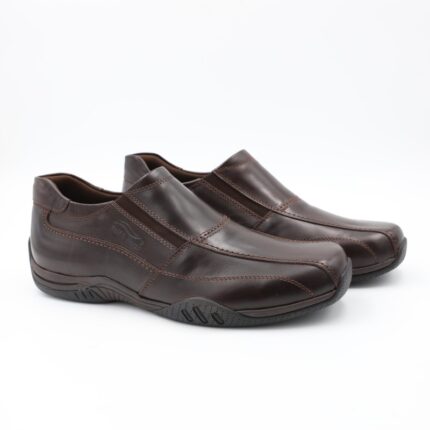 حذاء كاجوال جلد موديل 115/2G R من جولف اند هورس للرجال لون بني محروق