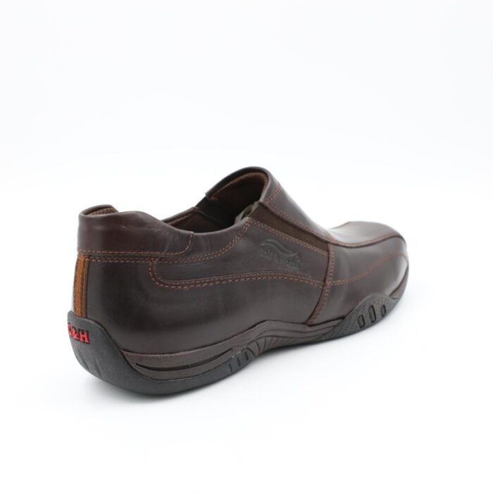 ⁦حذاء كاجوال جلد موديل 115/2G R من جولف اند هورس للرجال لون بني محروق⁩ - الصورة ⁦4⁩