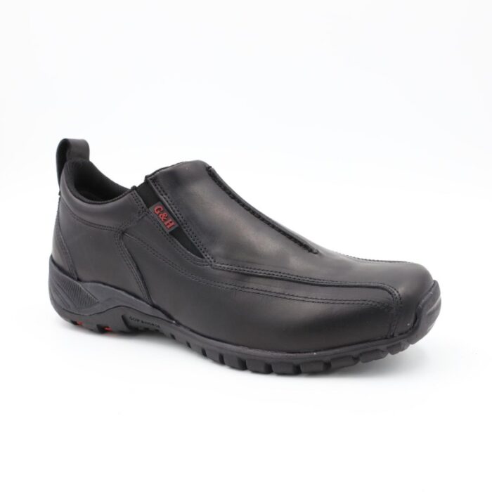 ⁦حذاء كاجوال جلد موديل 120/1G R من جولف اند هورس للرجال لون أسود⁩ - الصورة ⁦3⁩