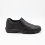 ⁦حذاء كاجوال جلد موديل 2021/1G M من جولف اند هورس للرجال لون أسود⁩ - الصورة ⁦4⁩