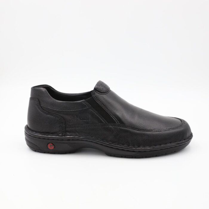 ⁦حذاء كاجوال جلد موديل 2021/1G M من جولف اند هورس للرجال لون أسود⁩ - الصورة ⁦4⁩