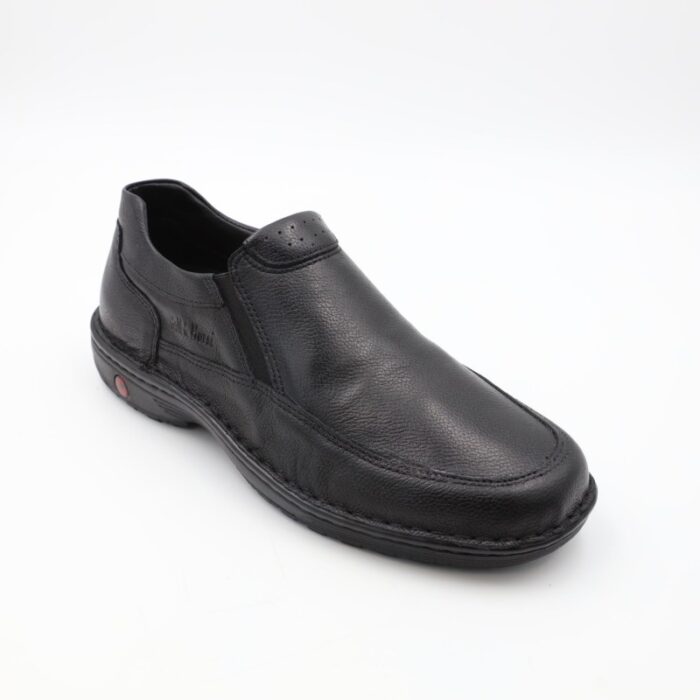 ⁦حذاء كاجوال جلد موديل 2021/1G M من جولف اند هورس للرجال لون أسود⁩ - الصورة ⁦7⁩