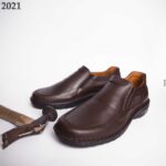 حذاء رسمي جلد موديل 2021/2G M من جولف اند هورس للرجال لون بني