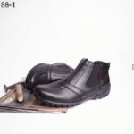 ⁦حذاء كاجوال جلد موديل88/1G R من جولف اند هورس للرجال لون أسود⁩ - الصورة ⁦2⁩