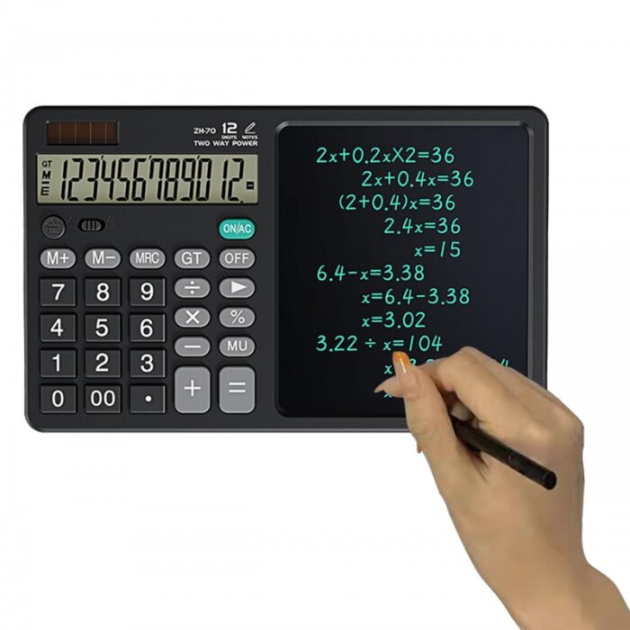 ⁦آلة حاسبة مع شاشة LCD للكتابة 7 انش وقلمين⁩ - الصورة ⁦7⁩