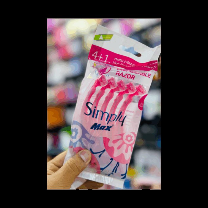 103388903_68acb8de5cdbf طقم شفرات حلاقة 5 قطع ستاتية للجسم Simply Max - الصورة 1