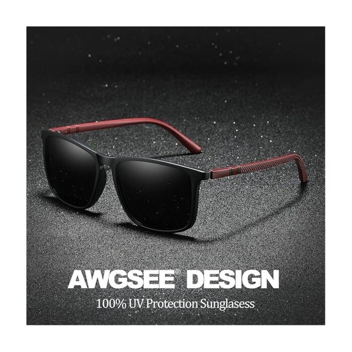 103388922_68acb90738714 نظارة مربعة يد بني مع علبة حماية - الصورة 1