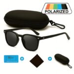 نظارة شمسية مربعة مع علبة حماية