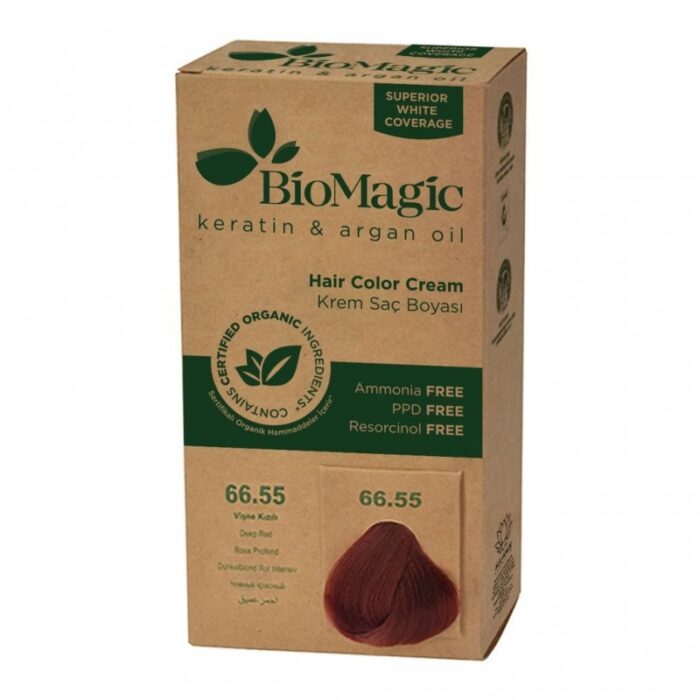 103388939_68b01e52f4148 Biomagic Hair Color Cream 66/55 Deep Red - صبغة شعر لون أحمر غامق - الصورة 1