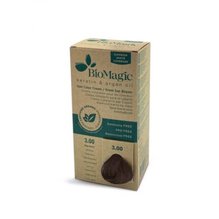 Biomagic Hair Color CREAM 3 Dark Brown - صبغة شعر لون بني غامق