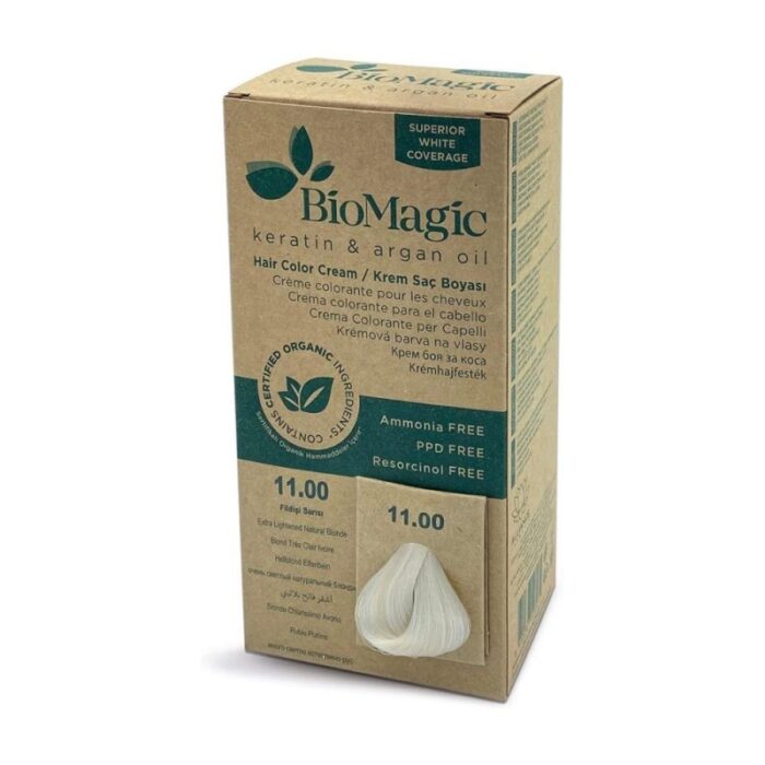 103388962_68b01e707e1c2 Biomagic Hair Color CREAM 11.0 Extra Lightened Natural Blonde - صبغة شعر لون أشقر فاتح بلاتيني - الصورة 1
