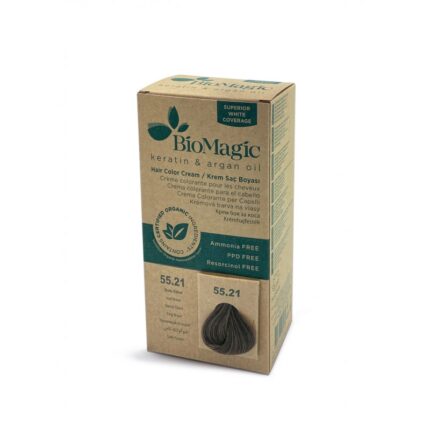 Biomagic Hair Color Cream 55.21 - Iced Brown - صبغة شعر لون بني مثلج