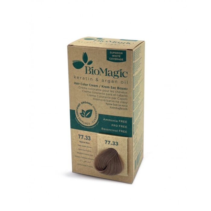103388974_68b01e8075c2b Biomagic Hair Color Cream 77.33 Deep Golden Blond - صبغة شعر لون أشقر ذهبي داكن - الصورة 1