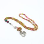 مسبحة عقيق موشح مضلح 99 حبة