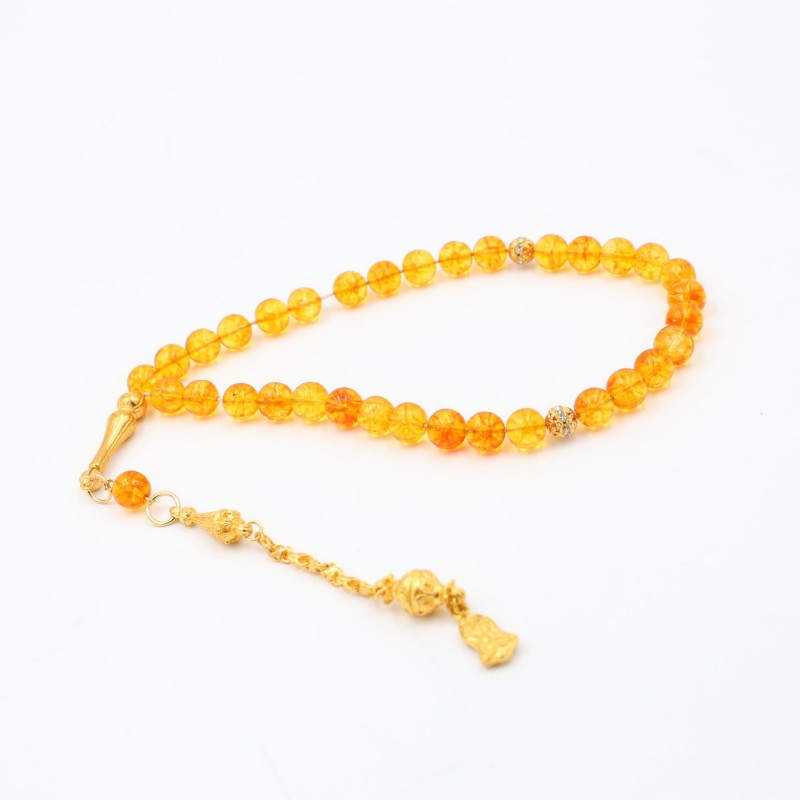 ⁦مسبحة حجر الاستريت 33 حبة⁩ - الصورة ⁦1⁩