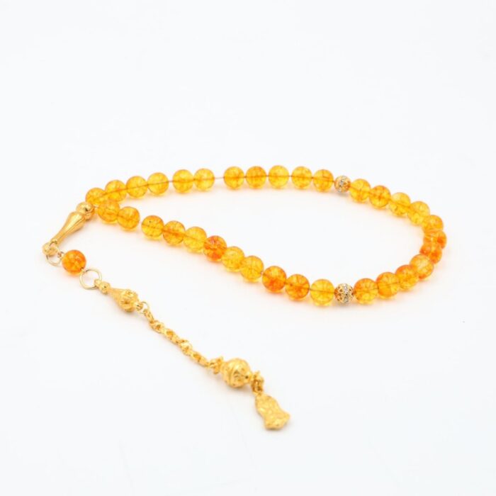 ⁦مسبحة حجر الاستريت 33 حبة⁩ - الصورة ⁦2⁩