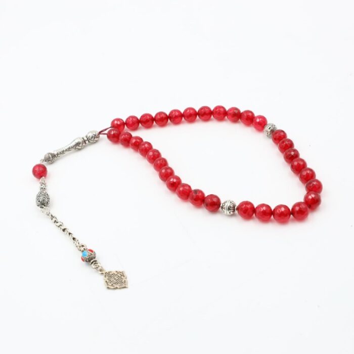 103388982_68b01e898f372 مسبحة العقيق الأحمر 33 حبة - الصورة 1