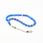 ⁦مسبحة العقيق باللون النيلي 33 حبة⁩ - الصورة ⁦2⁩