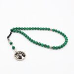 ⁦مسبحة حجر الملكيت الأخضر 45 حبة⁩ - الصورة ⁦2⁩