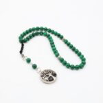 ⁦مسبحة حجر الملكيت الأخضر 45 حبة⁩ - الصورة ⁦3⁩