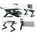 طاولة لابتوب مع مروحة تهوية ..يمكن التحكم في ميلان الطاولة