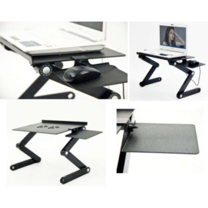 10322711_68cefeff49221 طاولة لابتوب مع مروحة تهوية ..يمكن التحكم في ميلان الطاولة - الصورة 1