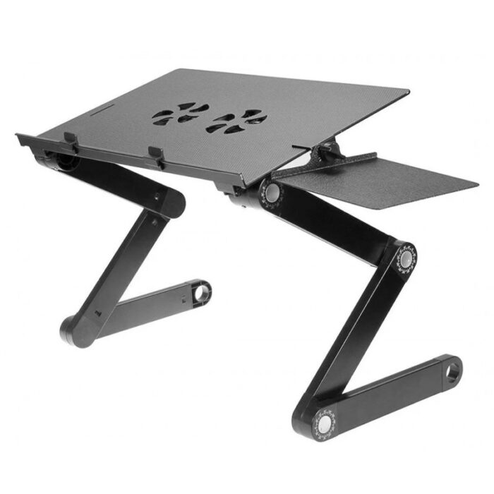 ⁦طاولة لابتوب مع مروحة تهوية ..يمكن التحكم في ميلان الطاولة⁩ - الصورة ⁦2⁩