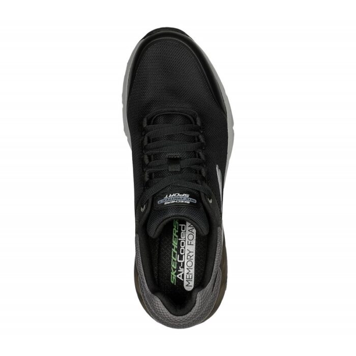 ⁦Skechers Men's Max Protect Sport - Balmer Shoes - حذاء سكيتشرز ماكس بروتيكت سبورت-بالمر للرجال لون أسود ورمادي⁩ - الصورة ⁦3⁩