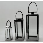 ⁦طقم 3 فوانيس فضي⁩ - الصورة ⁦2⁩