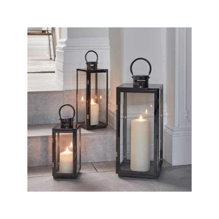 ⁦طقم 3 فوانيس فضي⁩ - الصورة ⁦4⁩