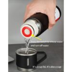 ⁦ثيرموس ستيل سعة 500 ملل مع كاستين لون أزرق⁩ - الصورة ⁦4⁩