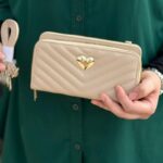 ⁦محفظة ستاتية - جزدان لون بيج⁩ - الصورة ⁦2⁩