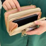 ⁦محفظة ستاتية - جزدان لون بيج⁩ - الصورة ⁦3⁩