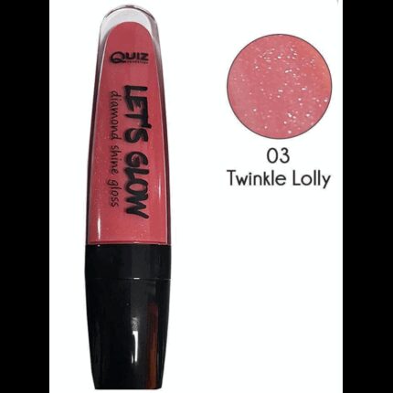 ملمع شفاه من كويز درجة لون 03 حجم 7 مل - QUIZ Let’s Glow Lip Gloss (03 Twinkle Lolly) 7ml