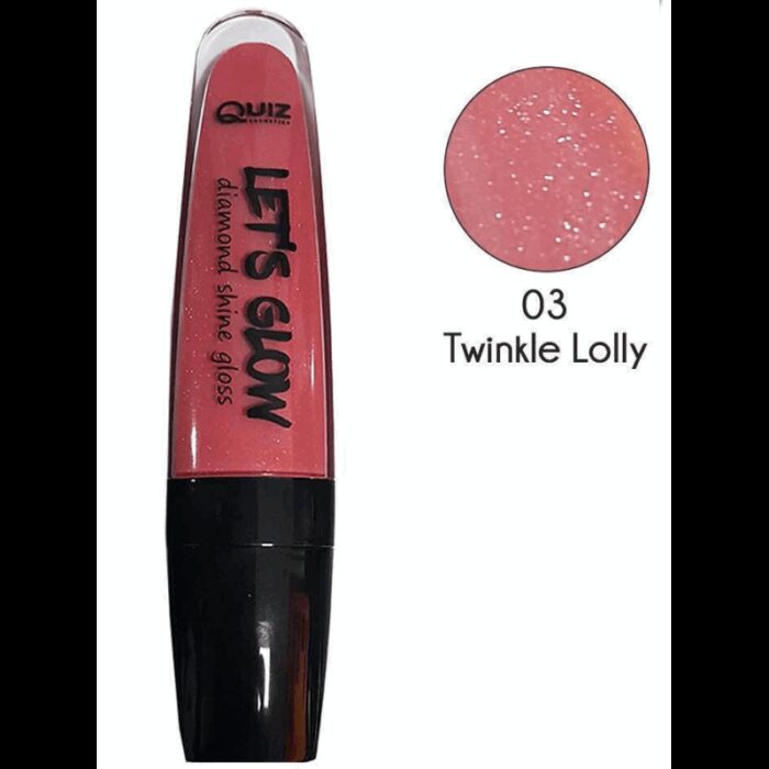 10335558_68cf068823e7e ملمع شفاه من كويز درجة لون 03 حجم 7 مل - QUIZ Let’s Glow Lip Gloss (03 Twinkle Lolly) 7ml - الصورة 1