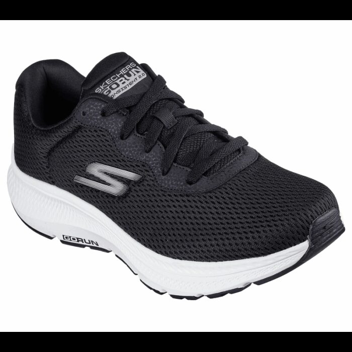 1033751288_68cf08cdd5ef9 Skechers Men's GO RUN CONSISTENT 2.0 Shoes - حذاء سكيتشرز جو رن كونيستينت 2.0 للرجال لون أسود ونعل أبيض - الصورة 1