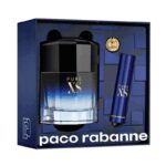 Pure XS Gift Set By Paco Rabanne For Men - طقم بيور اكس اس للرجال من باكو رابان (عطر 100 مل، ميدالية، 10 مل عطر سفر)