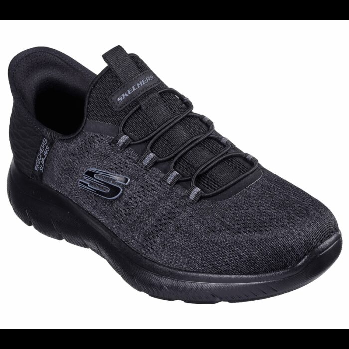⁦Skechers Men's Slip-ins: Summits - Key Pace Shoes - حذاء سكيتشرز سليب انس: سميتس - كيه بيس للرجال لون أسود⁩ - الصورة ⁦1⁩