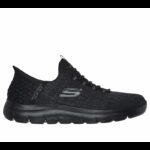 ⁦Skechers Men's Slip-ins: Summits - Key Pace Shoes - حذاء سكيتشرز سليب انس: سميتس - كيه بيس للرجال لون أسود⁩ - الصورة ⁦2⁩