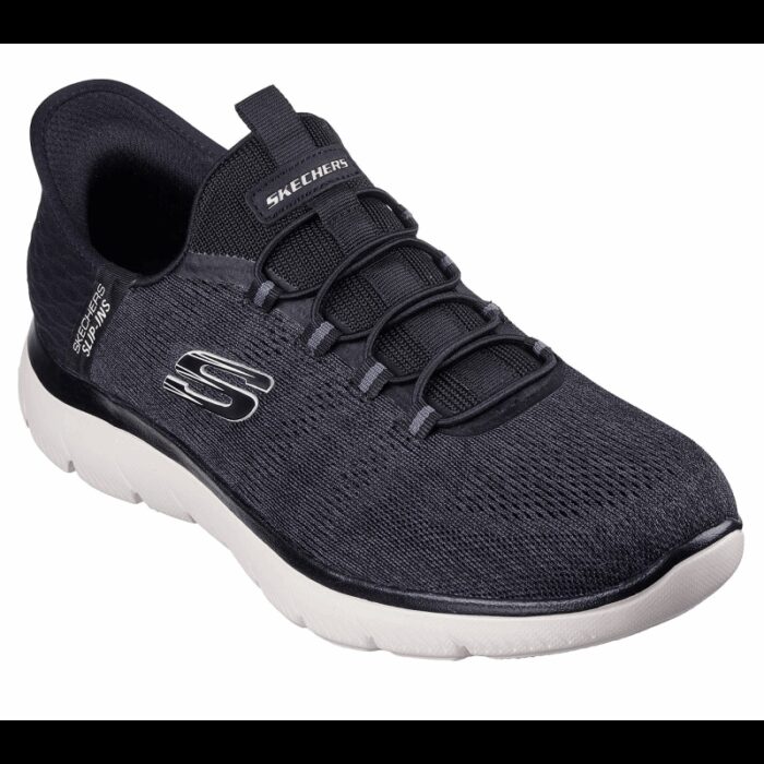 1033752998_68b96801e7781 Skechers Men's Slip-ins: Summits - Key Pace Shoes - حذاء سكيتشرز سليب انس: سميتس - كيه بيس للرجال لون أسود ونعل أبيض - الصورة 1