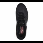 ⁦Skechers Men's Slip-ins: Summits - Key Pace Shoes - حذاء سكيتشرز سليب انس: سميتس - كيه بيس للرجال لون أسود ونعل أبيض⁩ - الصورة ⁦3⁩